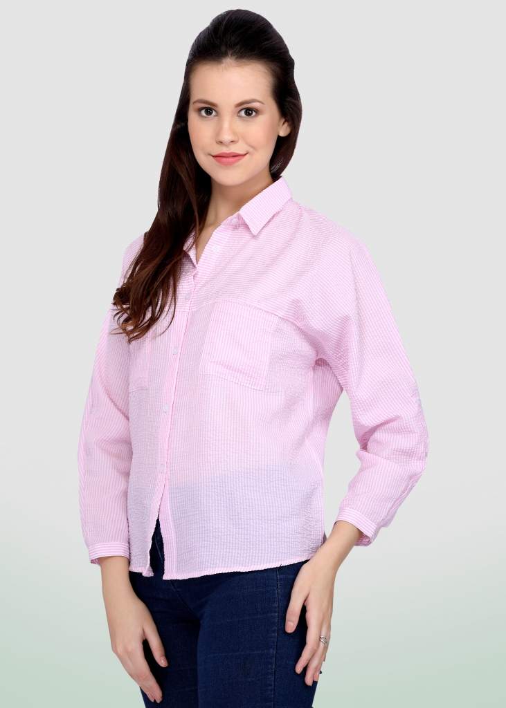 Pink formal shop shirt women's