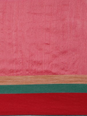 Pink & Green Bandhani Saree